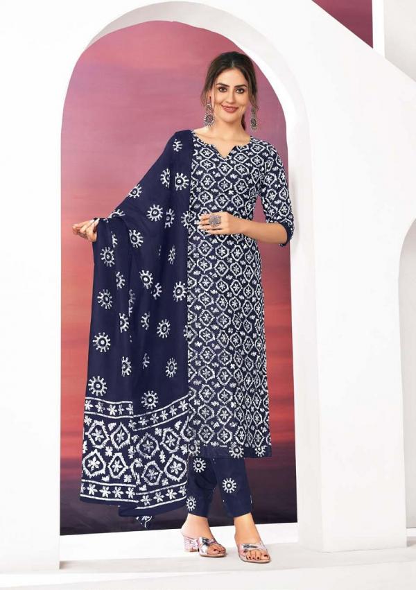 Ganpati Batik Vol-8 – Kurti Pant With Dupatta